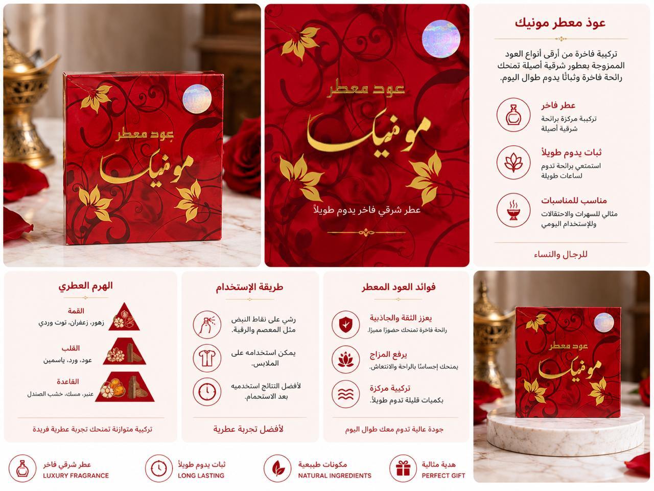 بخور عود معطر مونيكا