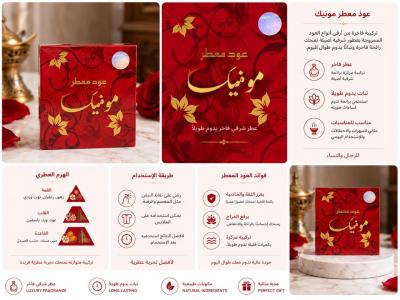 بخور عود معطر مونيكا